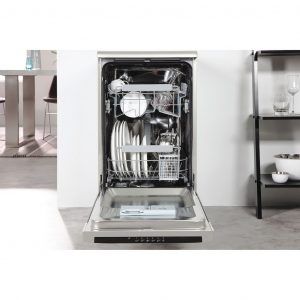 Whirlpool Dishwasher: in Stainless Steel, Slimline – ADP 301 IX UK