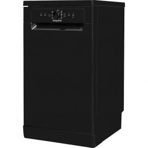 Hotpoint dishwasher: slim, black