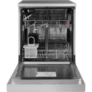 Hotpoint dishwasher: full size, silver