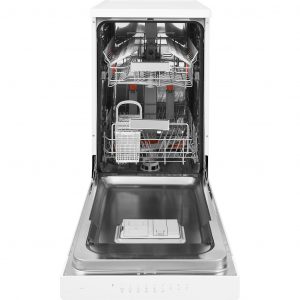 Hotpoint dishwasher: slim, white