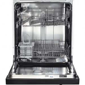 Hotpoint semi integrated dishwasher: full size, black