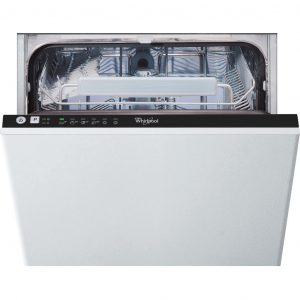 Whirlpool Integrated Dishwasher: in Black, Slimline – ADG 211