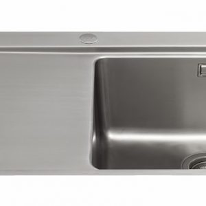 CDA KVF21LSS Single Bowl Flush-Fit Sink with Left Hand Drainer