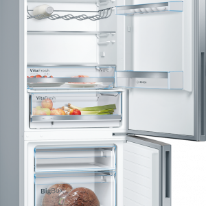 Bosch KGE49AICAG, Free-standing fridge-freezer with freezer at bottom
