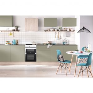 Indesit Electric freestanding double cooker: 60cm