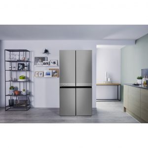 Hotpoint side-by-side american fridge: inox