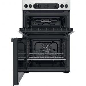 Hotpoint electric freestanding double cooker: 60cm