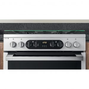 Hotpoint HD67G8CCX Dual Fuel Cooker