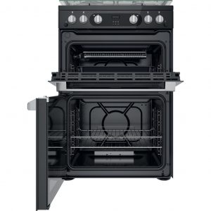 Hotpoint HDM67G0C2CB/UK Double Gas Cooker – Black
