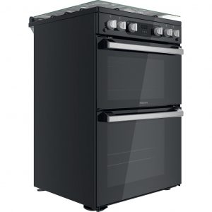 Hotpoint HDM67G0C2CB/UK Double Gas Cooker – Black