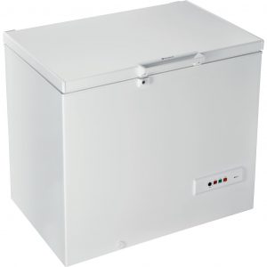 Hotpoint freestanding chest freezer: white